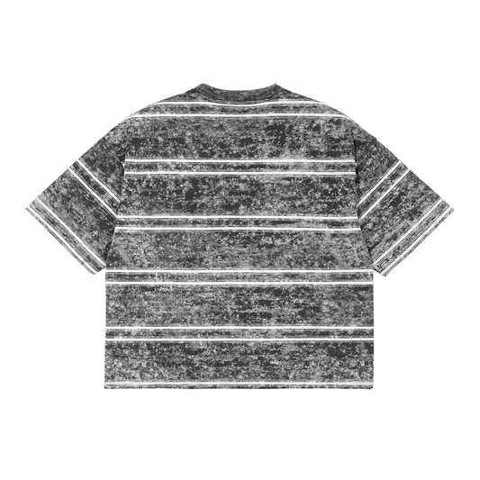 Snow Washed Stripe Boxy T-shirt
